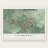 Pleasant Ridge, Ohio map print, the full design