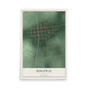 Map of Ridgeway, Ohio, 12 x 18 inch unframed archival matte print
