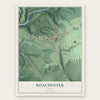 Roachester, Ohio map print, the full design