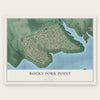 Rocky Fork Point, Ohio map print, the full design