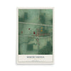 Map of South Vienna, Ohio, 12 x 18 inch unframed archival matte print