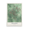 Map of Springboro, Ohio, 12 x 18 inch unframed archival matte print