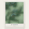 St. Martin, Ohio map print, the full design