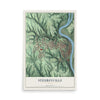 Map of Steubenville, Ohio, 12 x 18 inch unframed archival matte print