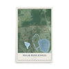 Map of Sugar Bush Knolls, Ohio, 12 x 18 inch unframed archival matte print
