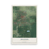 Map of Swanton, Ohio, 12 x 18 inch unframed archival matte print