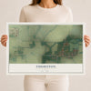 Map of Thurston, Ohio, 12 x 18 inch unframed archival matte print