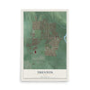 Map of Trenton, Ohio, 12 x 18 inch unframed archival matte print
