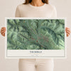 Map of Trimble, Ohio, 12 x 18 inch unframed archival matte print