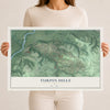 Map of Turpin Hills, Ohio, 12 x 18 inch unframed archival matte print