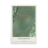 Map of Tuscarawas, Ohio, 12 x 18 inch unframed archival matte print