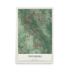 Map of Twinsburg, Ohio, 12 x 18 inch unframed archival matte print