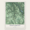 Union Furnace, Ohio map print, the full design