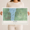 Map of Union, Ohio, 12 x 18 inch unframed archival matte print
