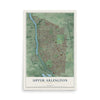 Map of Upper Arlington, Ohio, 12 x 18 inch unframed archival matte print
