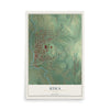 Map of Utica, Ohio, 12 x 18 inch unframed archival matte print