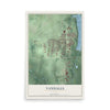 Map of Vandalia, Ohio, 12 x 18 inch unframed archival matte print