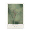 Map of Venedocia, Ohio, 12 x 18 inch unframed archival matte print