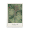 Map of Walbridge, Ohio, 12 x 18 inch unframed archival matte print
