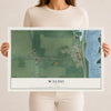Map of Waldo, Ohio, 12 x 18 inch unframed archival matte print