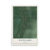 Map of Wayne Lakes, Ohio, 12 x 18 inch unframed archival matte print