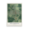 Map of West Farmington, Ohio, 12 x 18 inch unframed archival matte print