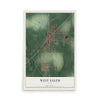 Map of West Salem, Ohio, 12 x 18 inch unframed archival matte print