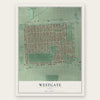 Westgate, Ohio map print, the full design
