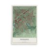 Map of Wickliffe, Ohio, 12 x 18 inch unframed archival matte print