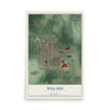 Map of Willard, Ohio, 12 x 18 inch unframed archival matte print