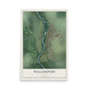 Map of Williamsport, Ohio, 12 x 18 inch unframed archival matte print