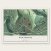 Wolfhurst, Ohio map print, the full design