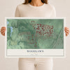 Map of Woodlawn, Ohio, 12 x 18 inch unframed archival matte print