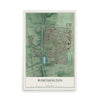 Map of Worthington, Ohio, 12 x 18 inch unframed archival matte print