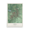 Map of Xenia, Ohio, 12 x 18 inch unframed archival matte print