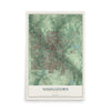 Map of Youngstown, Ohio, 12 x 18 inch unframed archival matte print