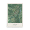 Map of Zaleski, Ohio, 12 x 18 inch unframed archival matte print