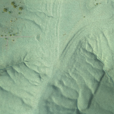 Close-up of the map of Bell, Oklahoma print showing street and building detail