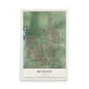 Map of Bethany, Oklahoma, 12 x 18 inch unframed archival matte print
