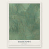 Briartown, Oklahoma map print, the full design