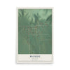 Map of Bromide, Oklahoma, 12 x 18 inch unframed archival matte print