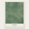 Clarita, Oklahoma map print, the full design