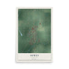 Map of Dewey, Oklahoma, 12 x 18 inch unframed archival matte print