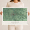Map of Drumright, Oklahoma, 12 x 18 inch unframed archival matte print
