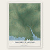 Duchess Landing, Oklahoma map print, the full design