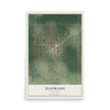 Map of Eldorado, Oklahoma, 12 x 18 inch unframed archival matte print