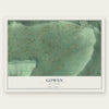 Gowen, Oklahoma map print, the full design