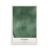Map of Hendrix, Oklahoma, 12 x 18 inch unframed archival matte print