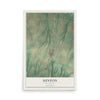 Map of Hinton, Oklahoma, 12 x 18 inch unframed archival matte print