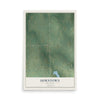 Map of Horntown, Oklahoma, 12 x 18 inch unframed archival matte print